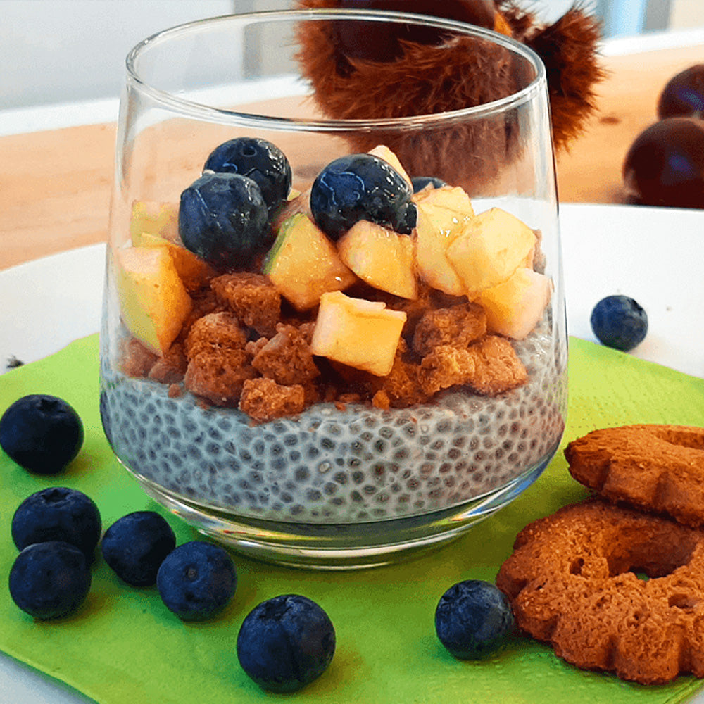 Chia pudding Mela & Castagna