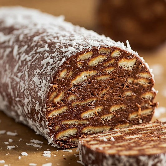 Salame Dolce leggero al Cioccolato (Senza Zucchero Aggiunto e Senza Burro)