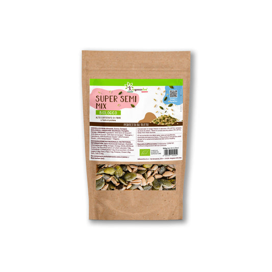 Supersemi Mix BIO - 150g Canapa, Zucca, Girasole | Ricco di Fibre e Fonte di Proteine