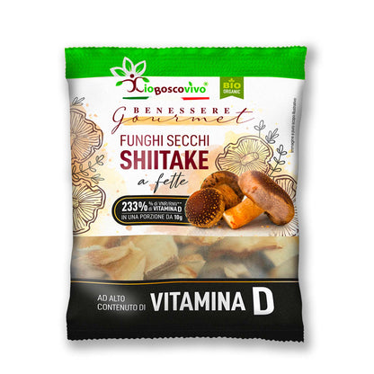 Funghi Shiitake Bio Secchi 20g - Ricchi di Vitamina D