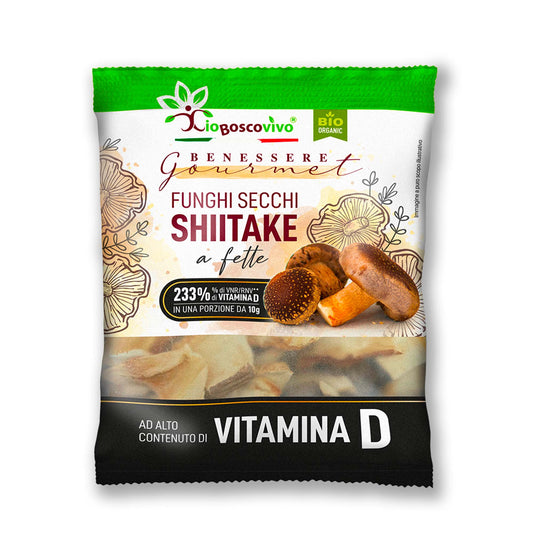 Funghi Shiitake Bio Secchi 20g - Ricchi di Vitamina D