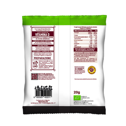 Funghi Shiitake Bio Secchi 20g - Ricchi di Vitamina D