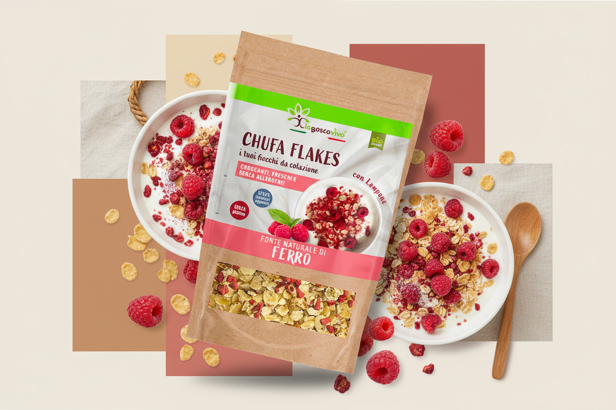 Banner Chufa Flakes al Lampone BIO