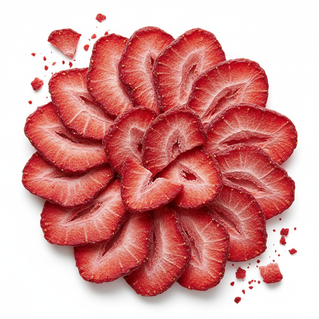 100% Fragola a fette liofilizzata BIO - 20g