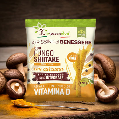 Grissini alla Curcuma & Shiitake BIO 50g